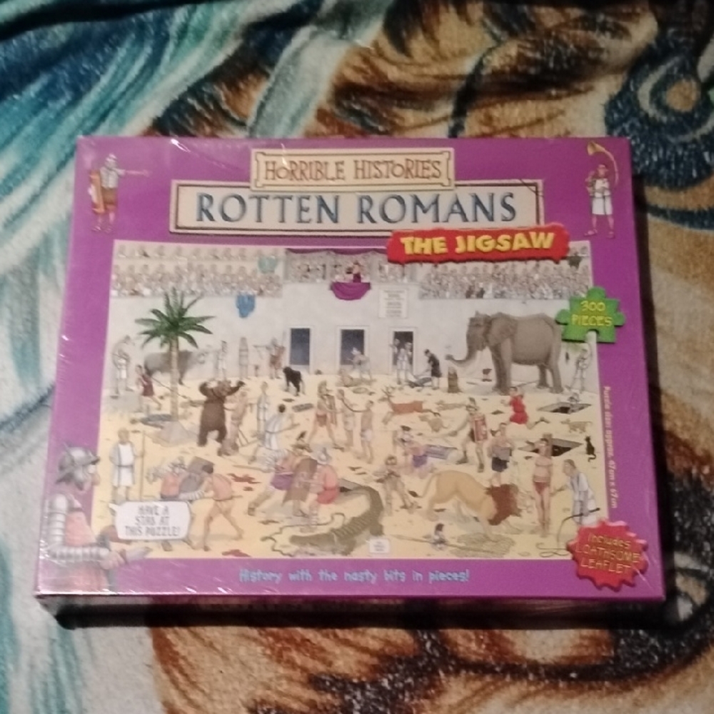 Vintage Sealed Scholastic Horrible Histories Rotten Romans Jigsaw Puzzle RARE